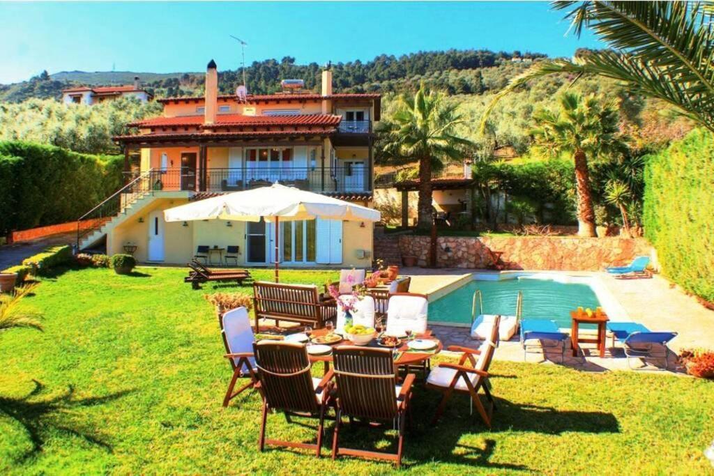 Villa Platanos Estate Akráta Exterior foto